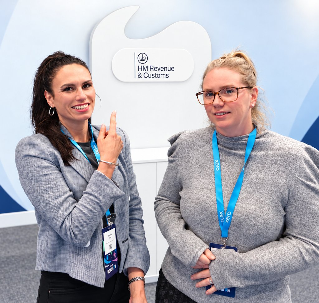 Martina Sujova of Cloud 9 Accounting Team at the HMRC stand, Xero Roadshow 2026