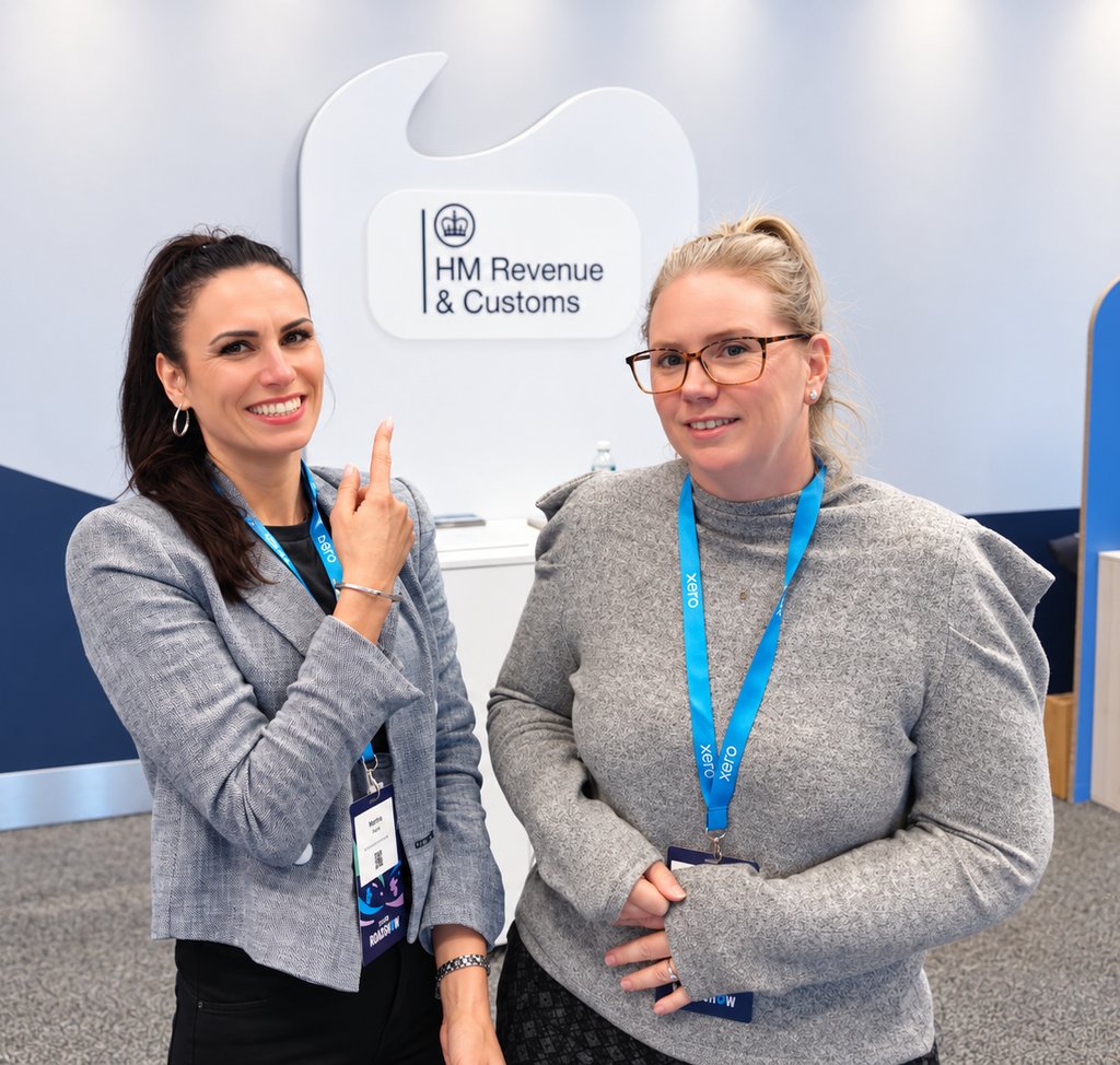 Martina Sujova of Cloud 9 Accounting Team at the HMRC stand, Xero Roadshow 2026