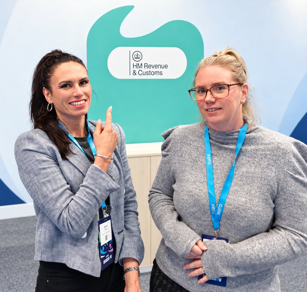 Martina Sujova of Cloud 9 Accounting Team at the HMRC stand, Xero Roadshow 2026